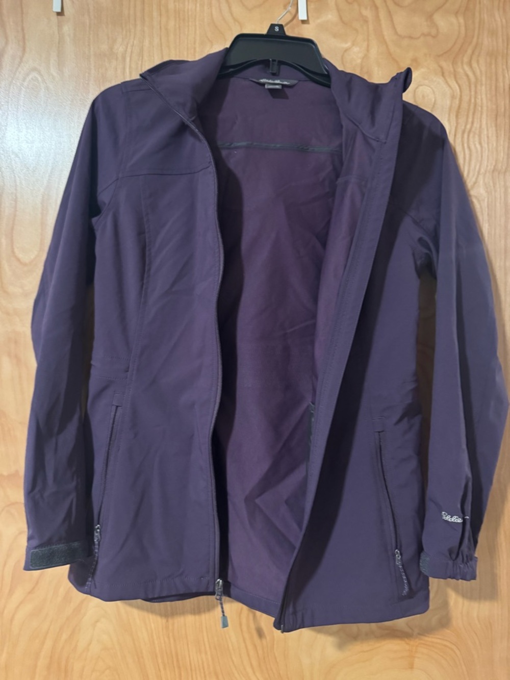 Eddie Bauer Plum Hooded Softshell Jacket